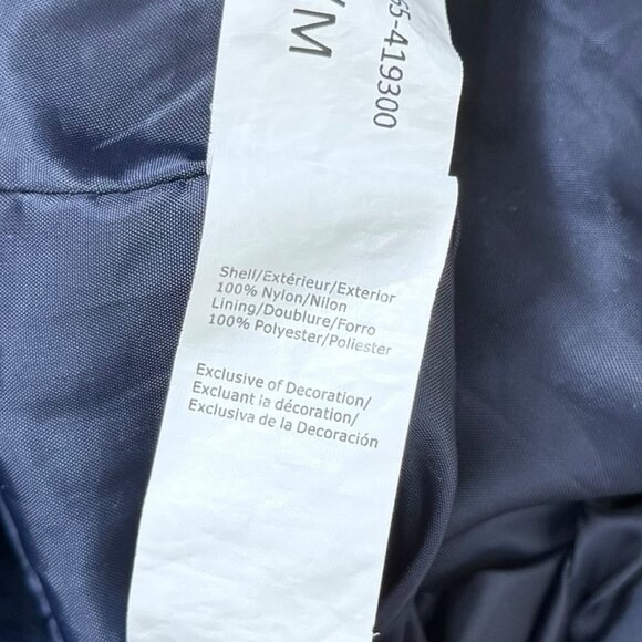 Refuge Womens Los Angeles Windbreaker Navy Size Medium Retro Sporty - Picture 6 of 6